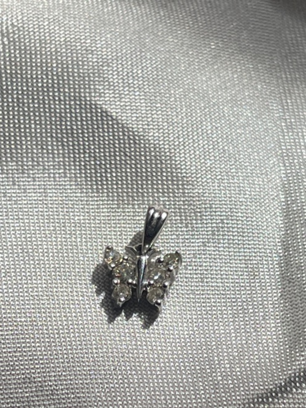 Sterling Silver Butterfly Pendant Necklace Charm in Silver